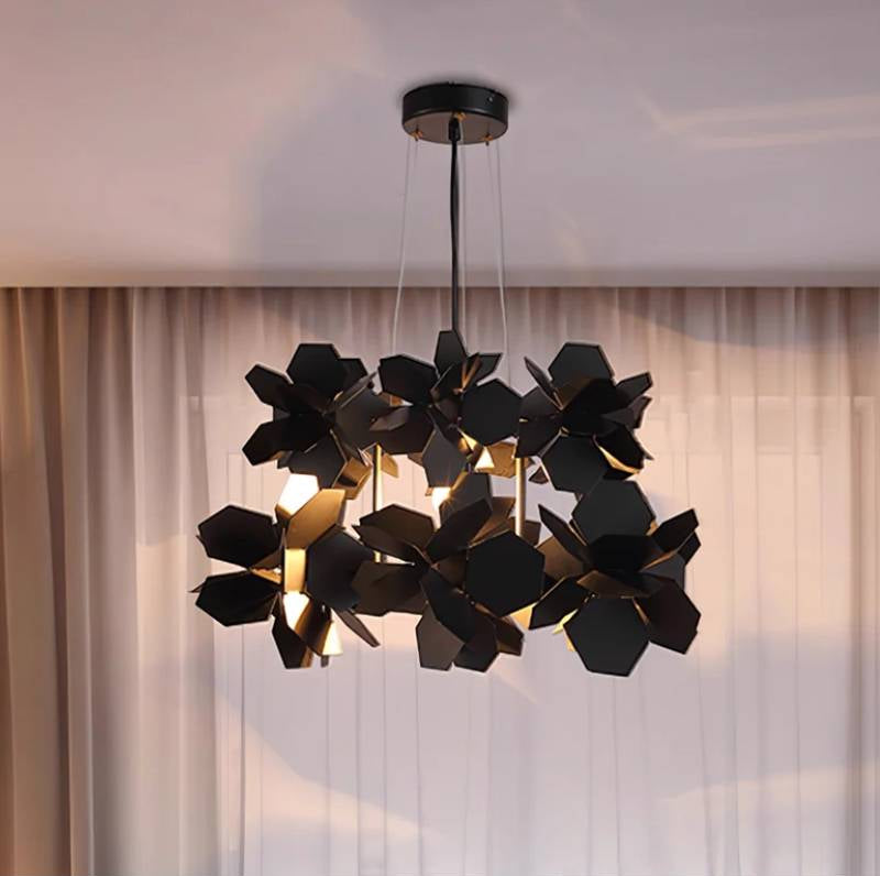 Lustră suspendată Nova Cluster, lampă de tavan contemporană | Lersk