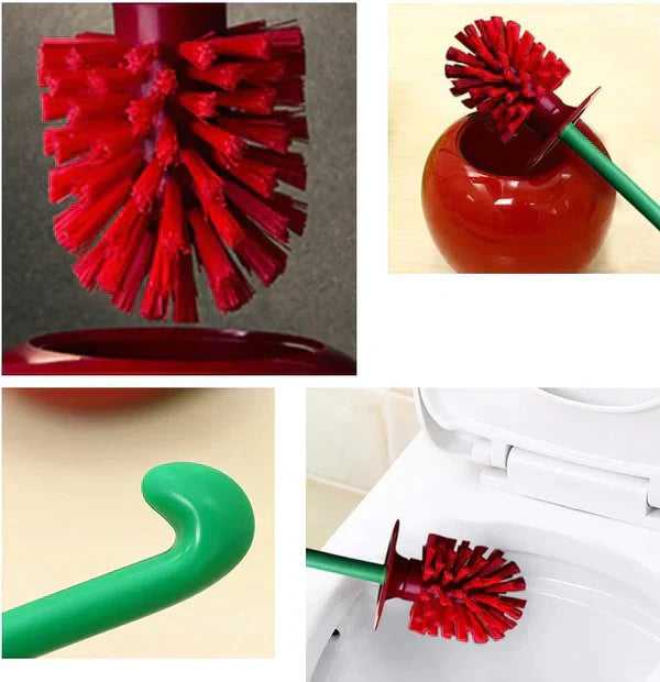 Cherry Toilet Brush With Stylish Onehandle Design For Home | Lersk