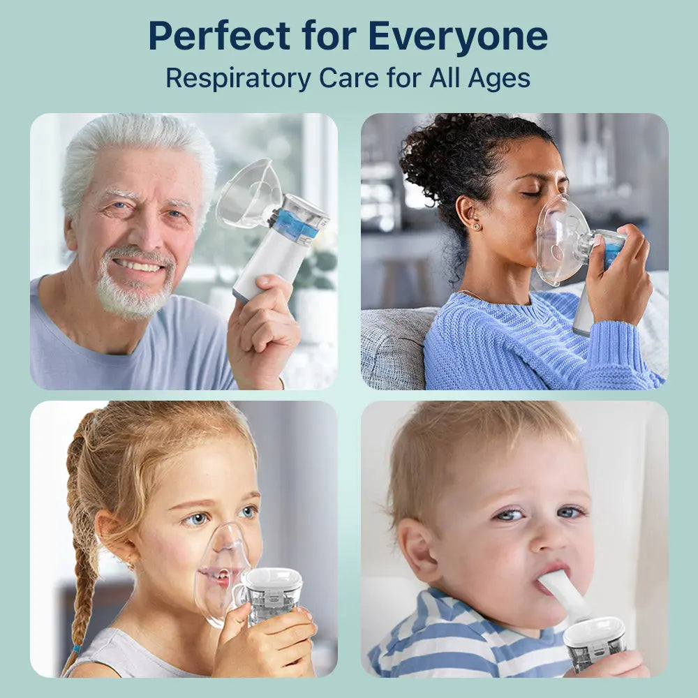 Portable Nebulizer For Cough And Asthma, Safe And Effective Inhalation Device For Home Or Travel | Lersk