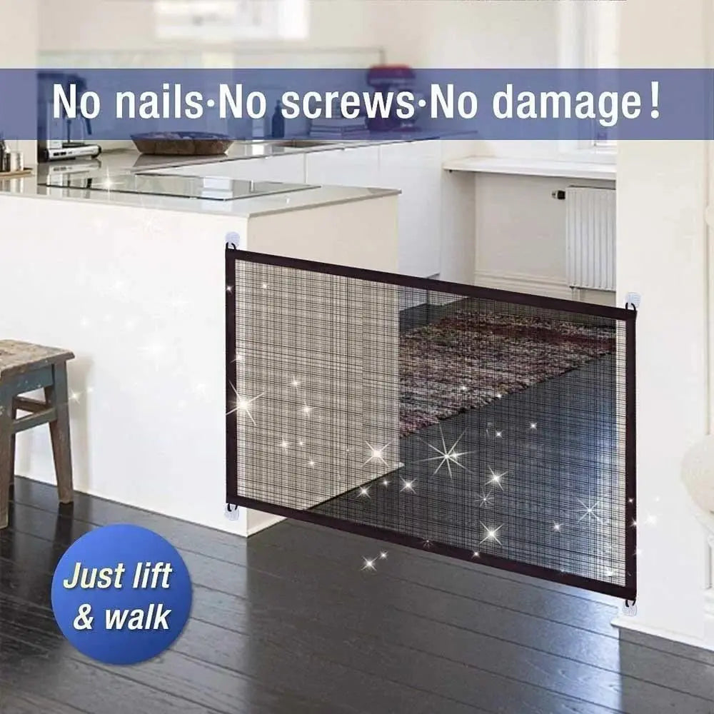Portable Pet Safety Gate Safe And Flexible For Doorways Steps And Hallways At Home Use | Lersk