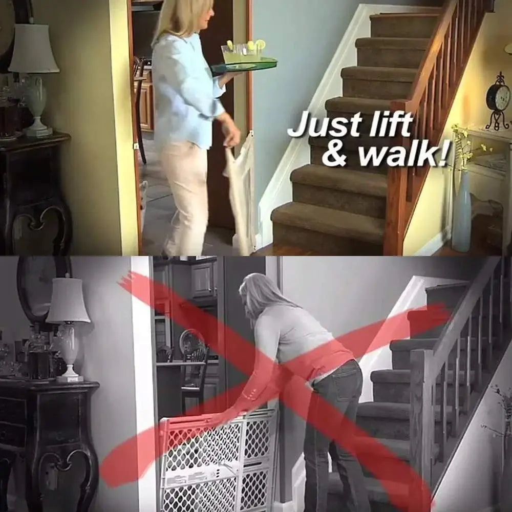 Portable Pet Safety Gate Safe And Flexible For Doorways Steps And Hallways At Home Use | Lersk