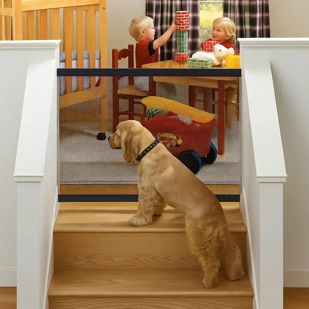 Portable Pet Safety Gate Safe And Flexible For Doorways Steps And Hallways At Home Use | Lersk
