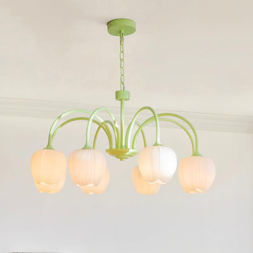 Aurelia Elegant Matcha Chandelier for Living and Dining | Lersk