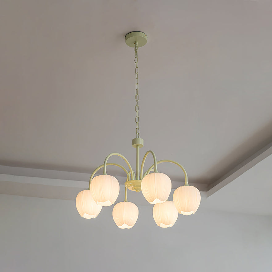 Aurelia Elegant Matcha Chandelier for Living and Dining | Lersk