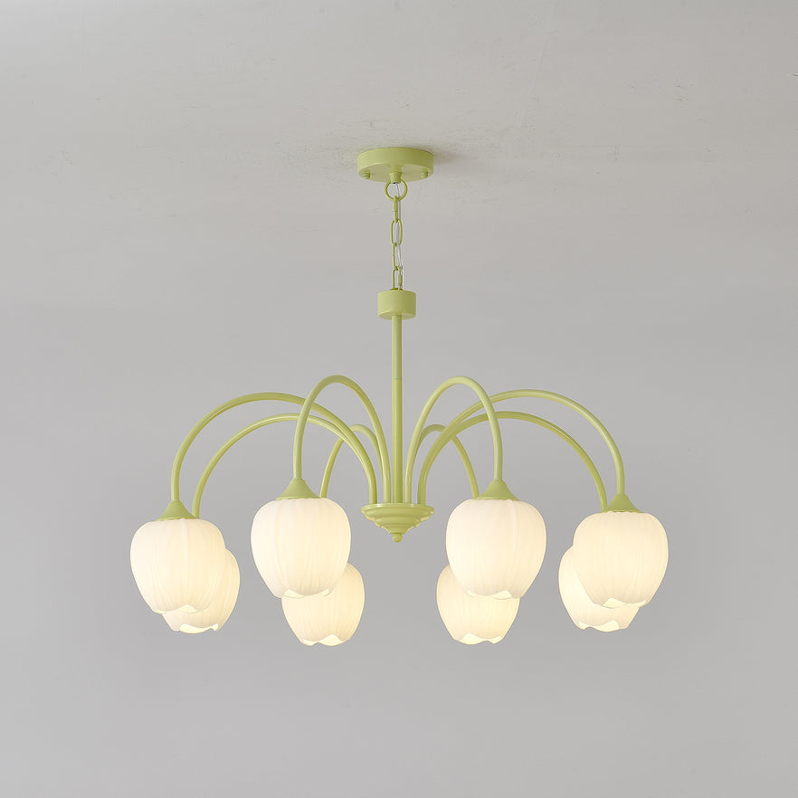Aurelia Elegant Matcha Chandelier for Living and Dining | Lersk