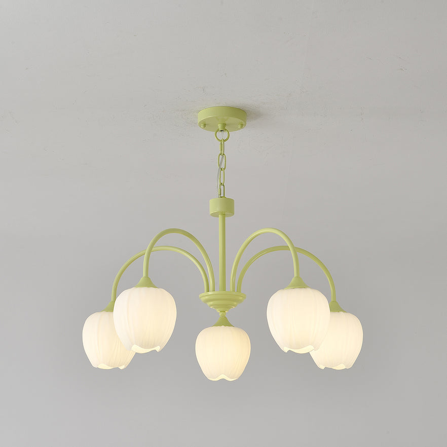 Aurelia Elegant Matcha Chandelier for Living and Dining | Lersk
