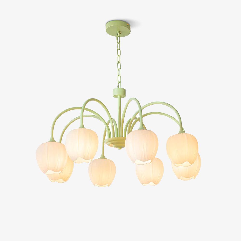 Aurelia Elegant Matcha Chandelier for Living and Dining | Lersk