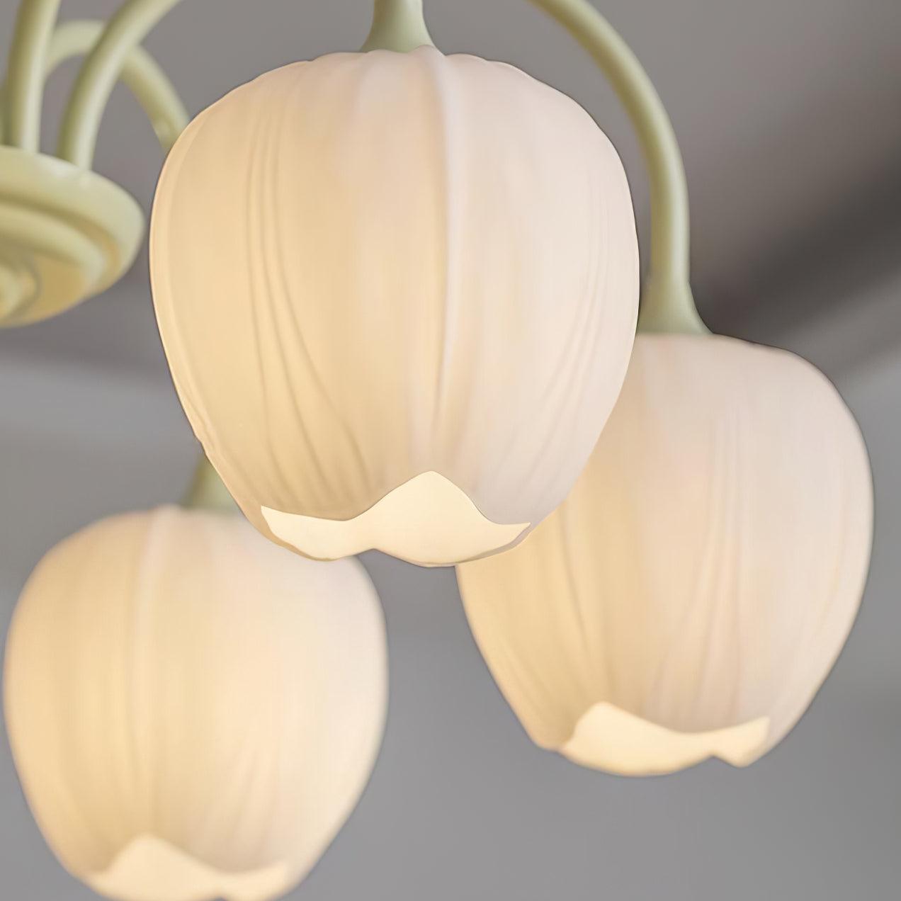 Aurelia Elegant Matcha Chandelier for Living and Dining | Lersk