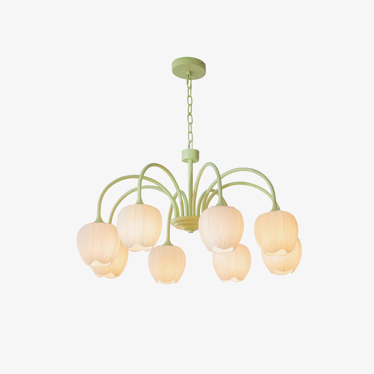 Aurelia Elegant Matcha Chandelier for Living and Dining | Lersk