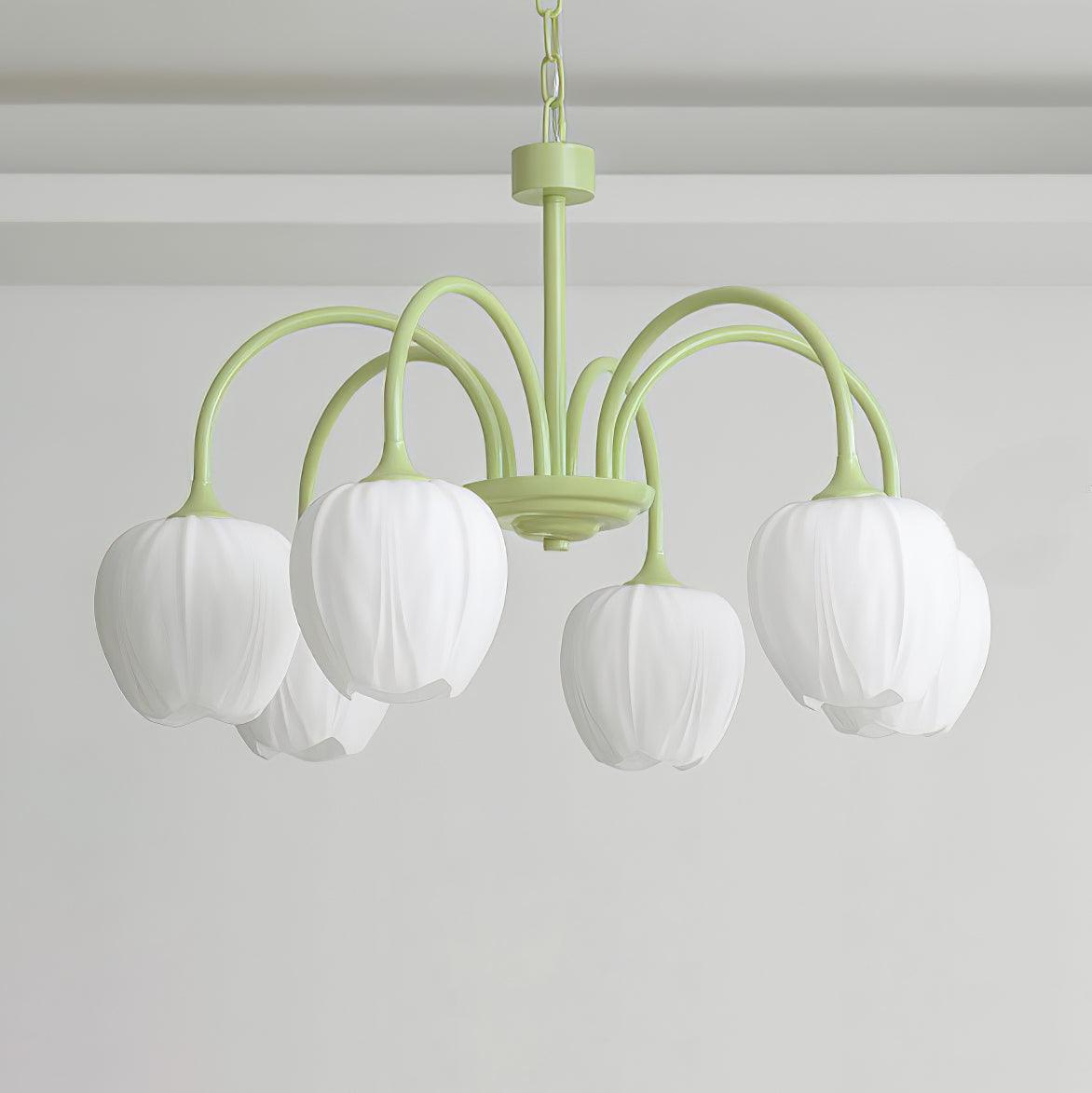 Aurelia Elegant Matcha Chandelier for Living and Dining | Lersk