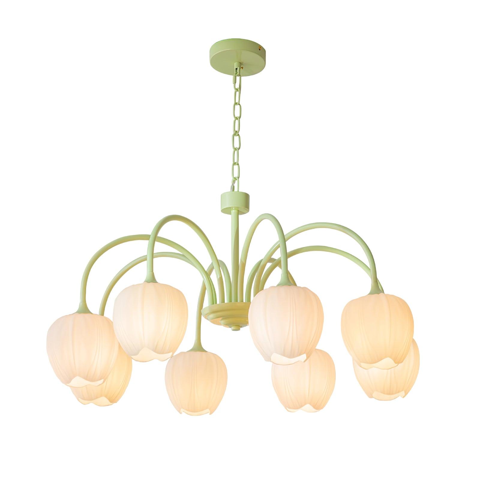 Aurelia Elegant Matcha Chandelier for Living and Dining | Lersk
