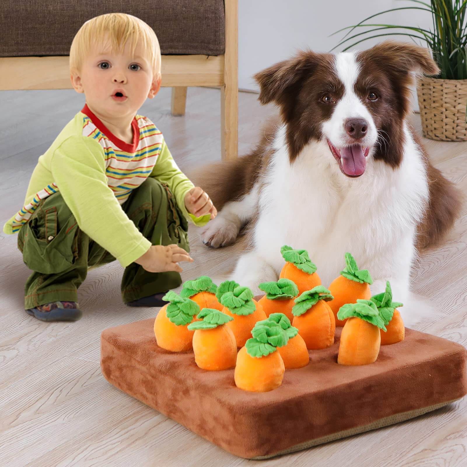NookPaws Carrot Snuffle Toy for Dogs Mental Stimulation | Lersk