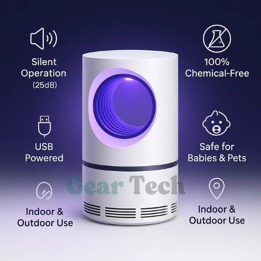 UV Light Insect Trap IndoorOutdoor Mosquito Killer For Homes | Lersk