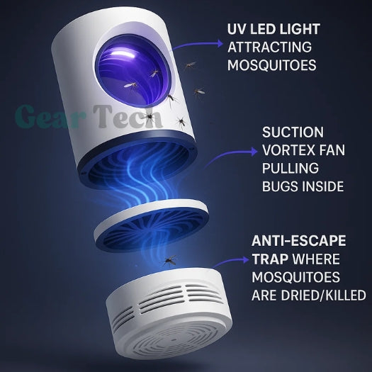 UV Light Insect Trap IndoorOutdoor Mosquito Killer For Homes | Lersk