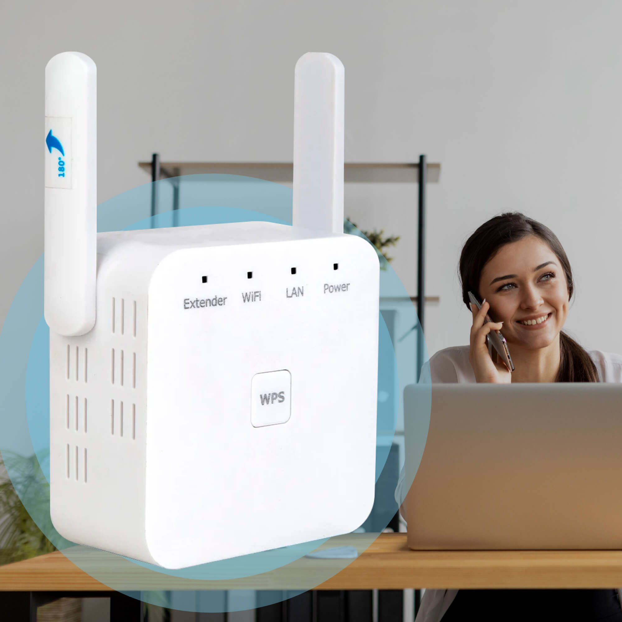 Extensor WiFi AeroLink Dual-Band 5G para Casa e Jardim | Lersk