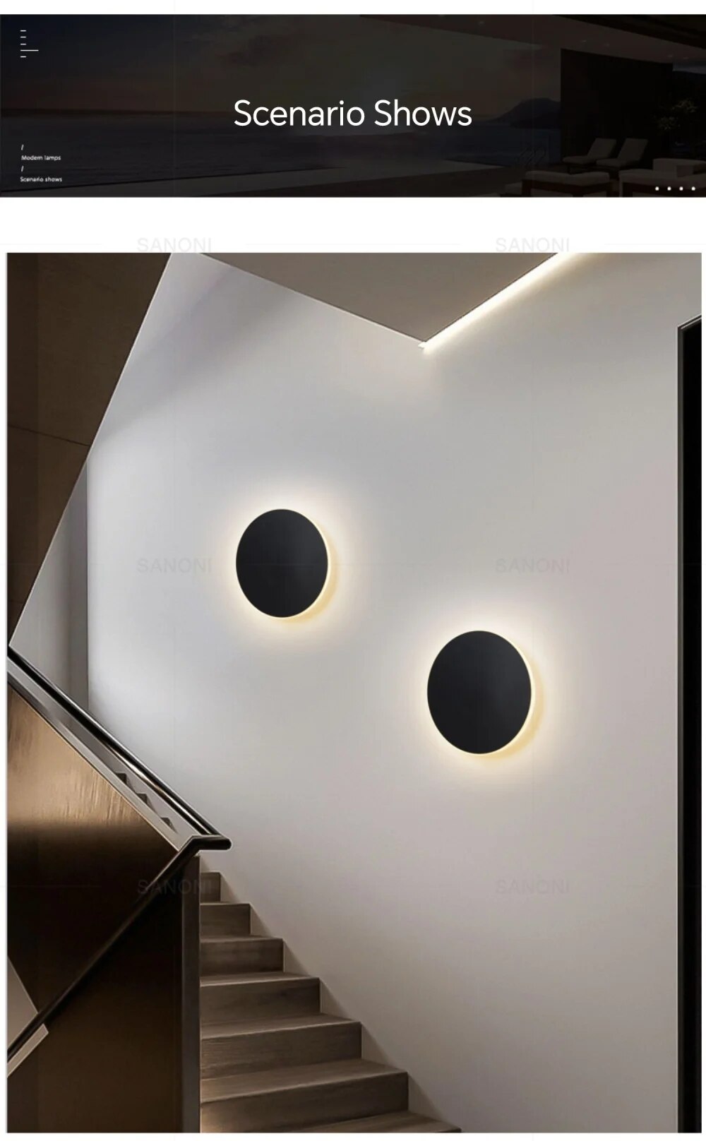 Round LED Wall Light With Modern Elegance, Energy Efficient LED Fixture For Contemporary Home Spaces | Lersk