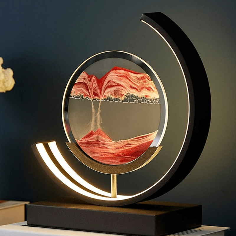 Lampe de bureau Hourglass Sands avec finition accentuée à lumière chaude | Lersk