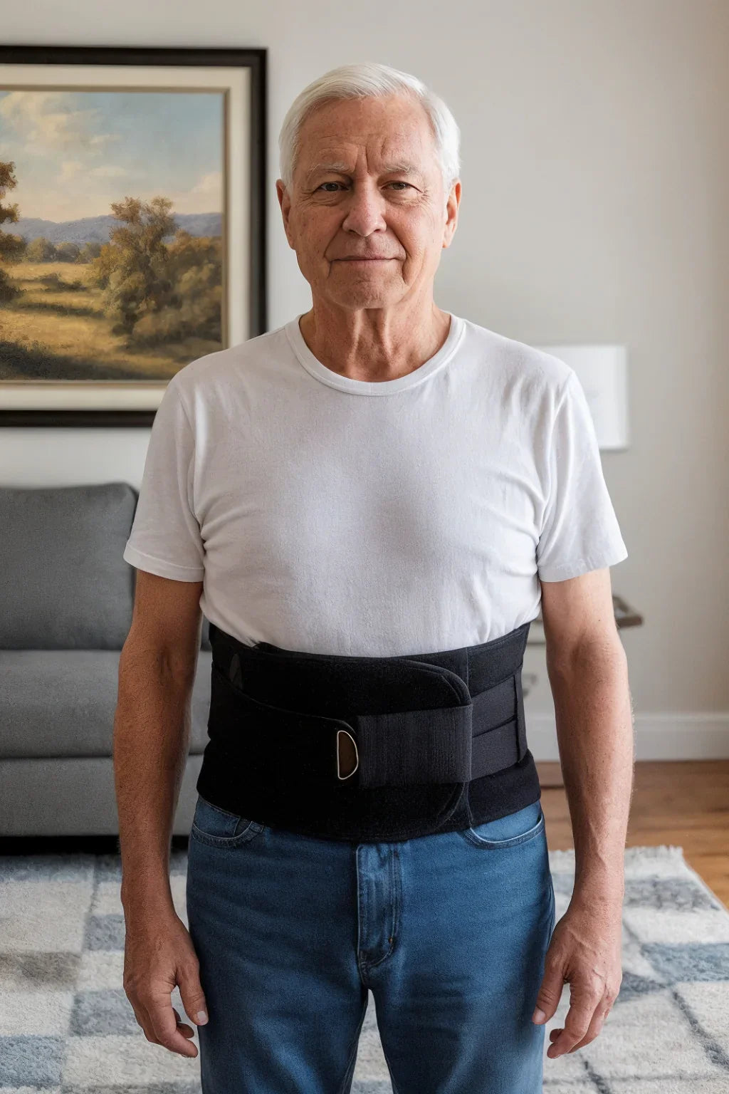 Adjustable Lower Back Brace with Support Rods and Pulley System for Posture and Lumbar Support | Lersk