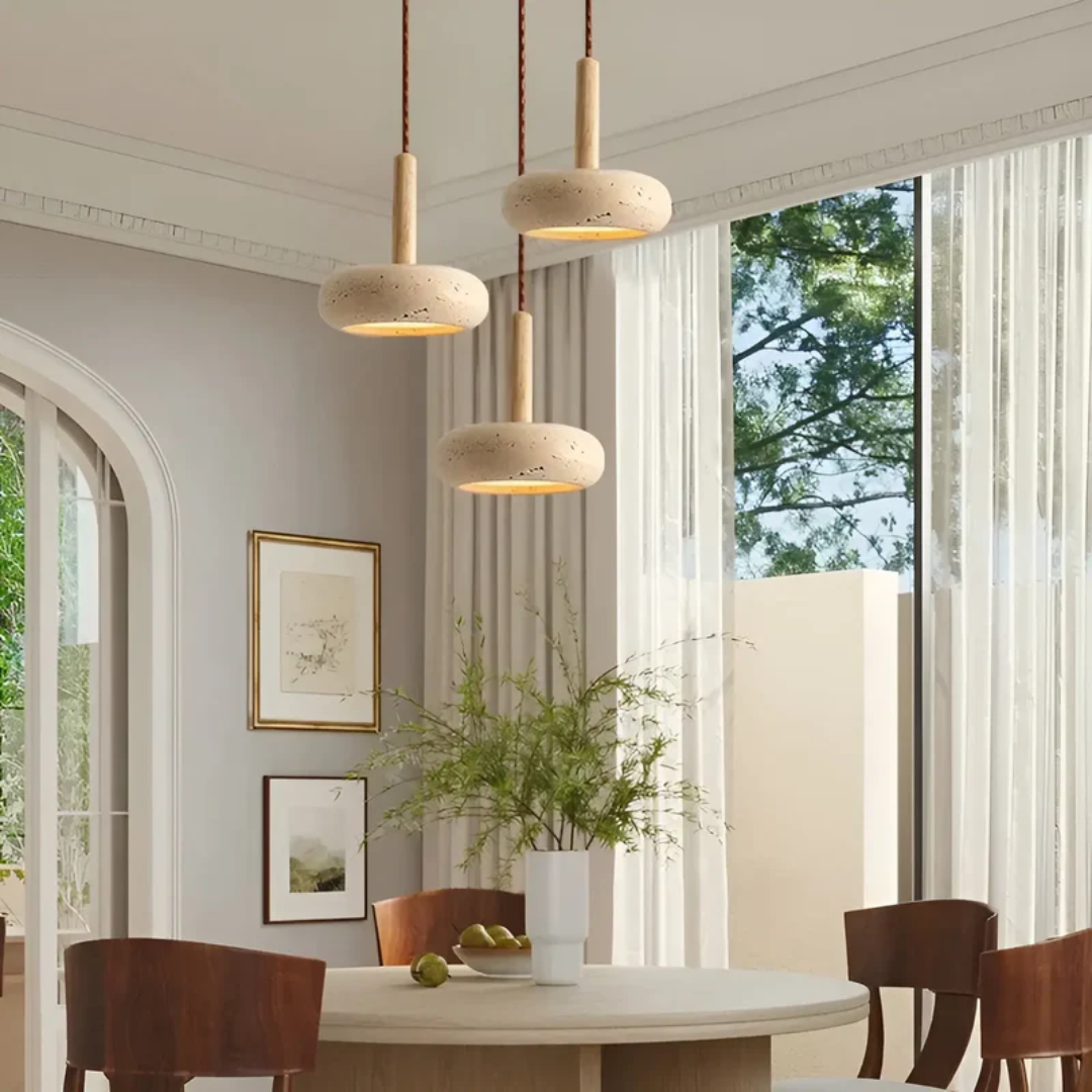 Závěsné LED svítidlo Kibo s nastavitelným retro japonským designem | Lersk