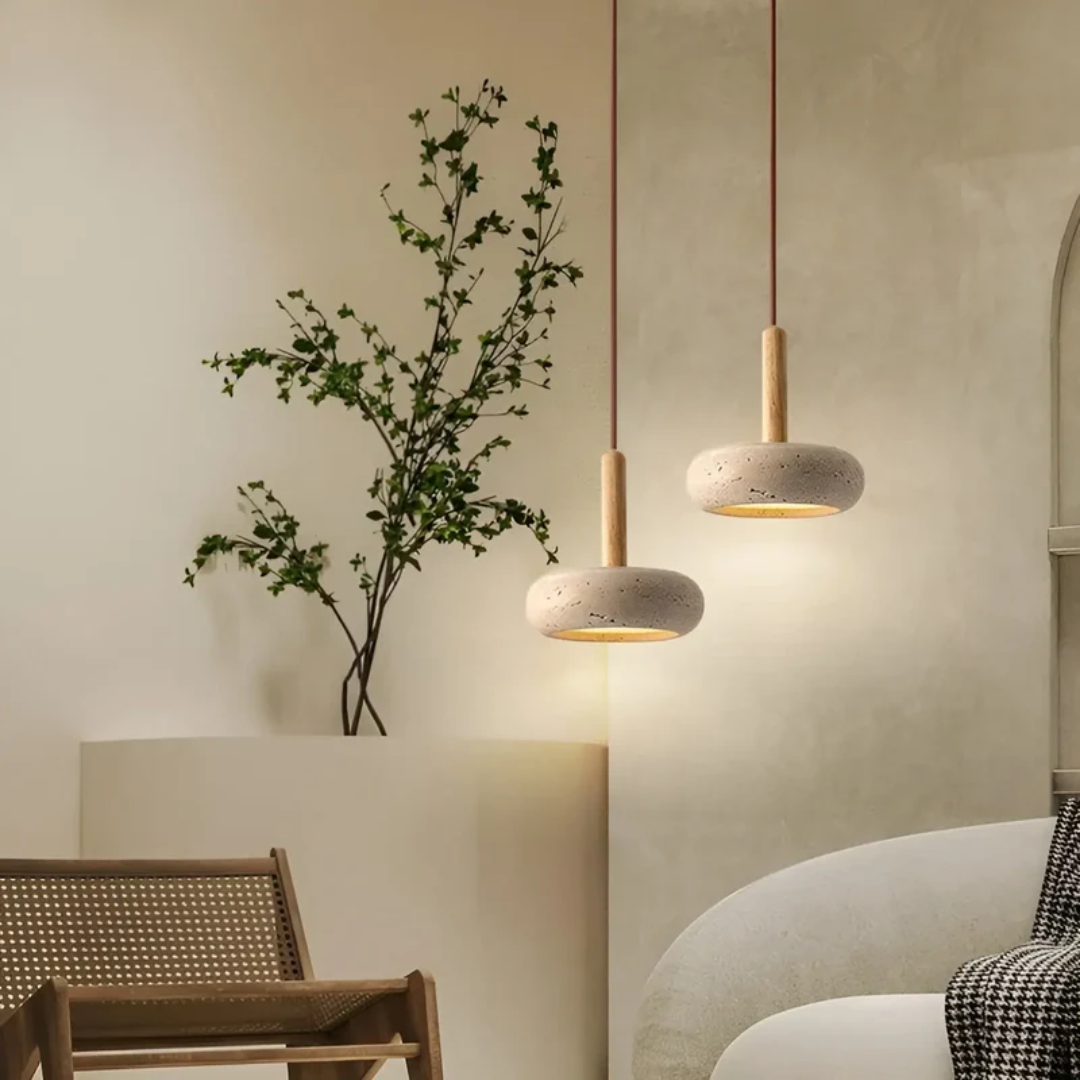 Závěsné LED svítidlo Kibo s nastavitelným retro japonským designem | Lersk