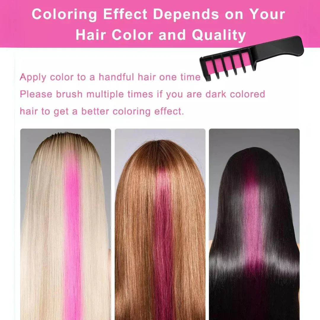 Caneta de Giz para Cabelo Lavável para Acentos Coloridos em Penteados e Mechas Hoje | Lersk