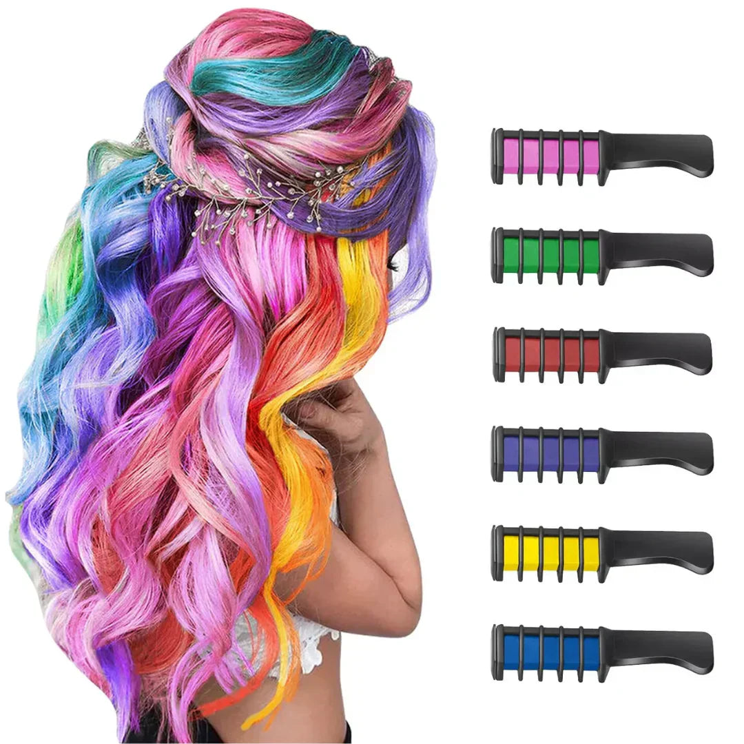 Caneta de Giz para Cabelo Lavável para Acentos Coloridos em Penteados e Mechas Hoje | Lersk