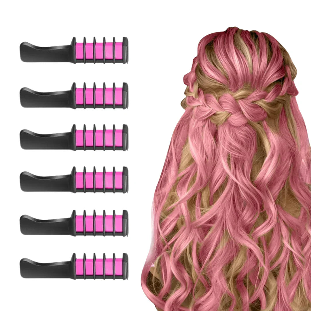 Caneta de Giz para Cabelo Lavável para Acentos Coloridos em Penteados e Mechas Hoje | Lersk