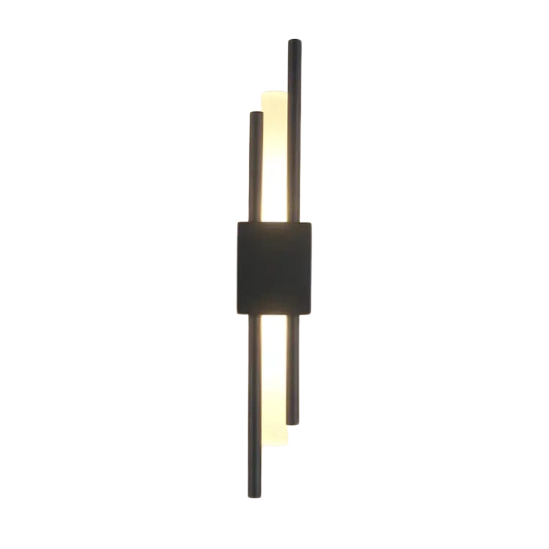 Avelin Schwarze Doppelkopf-Lampe | Lersk