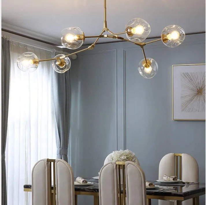LustraNova Glass Bubble Pendant Light With Branching Arms Ambient Lighting | Lersk