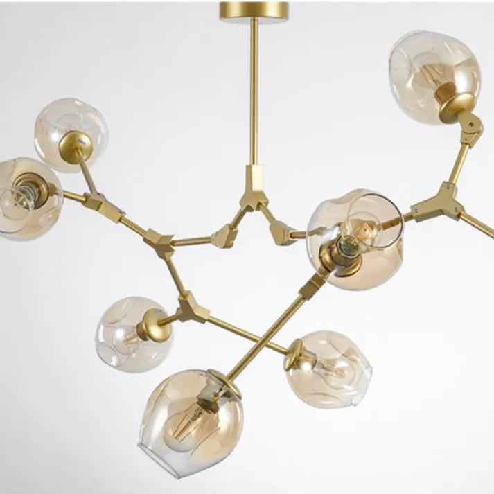 LustraNova Glass Bubble Pendant Light With Branching Arms Ambient Lighting | Lersk