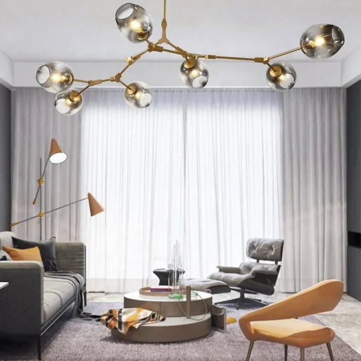 LustraNova Glass Bubble Pendant Light With Branching Arms Ambient Lighting | Lersk