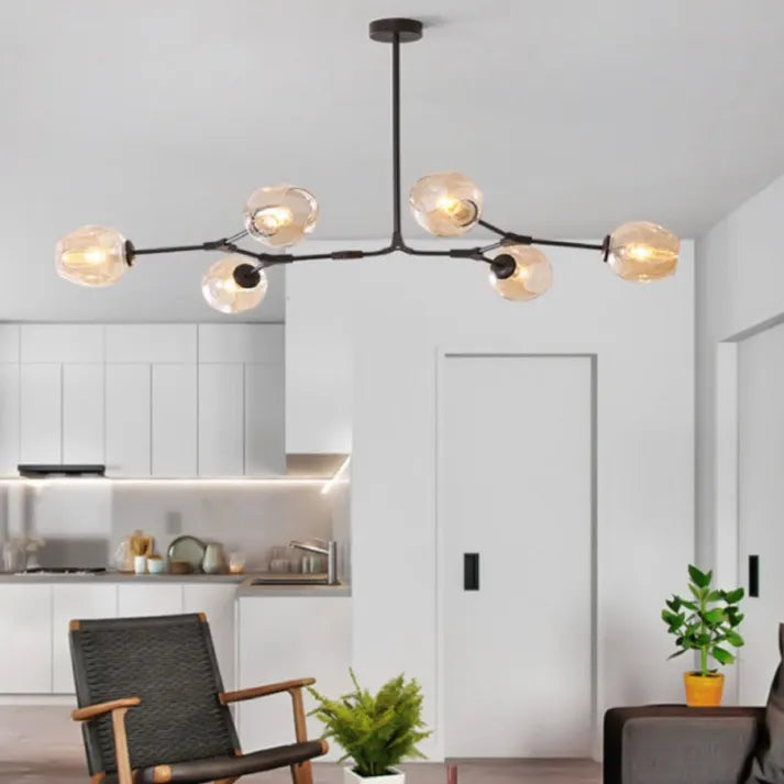LustraNova Glass Bubble Pendant Light With Branching Arms Ambient Lighting | Lersk