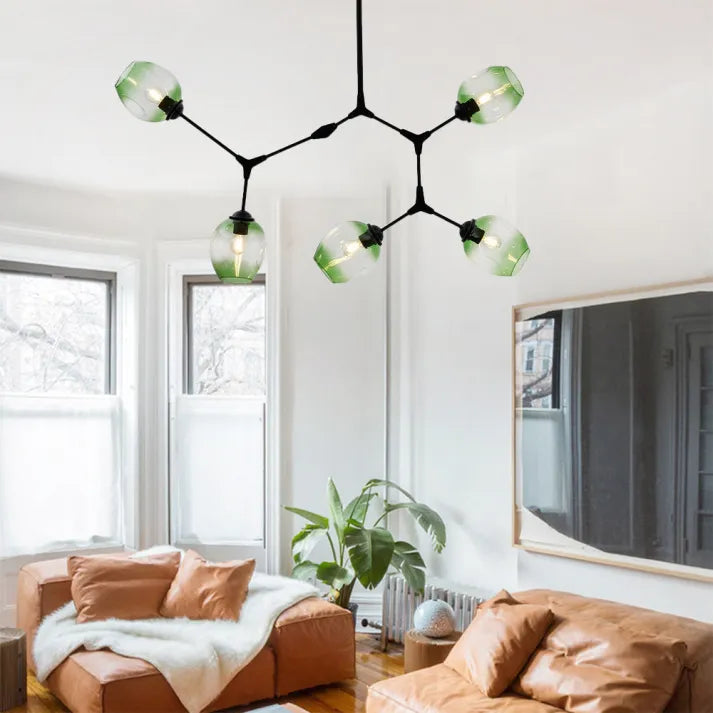 LustraNova Glass Bubble Pendant Light With Branching Arms Ambient Lighting | Lersk