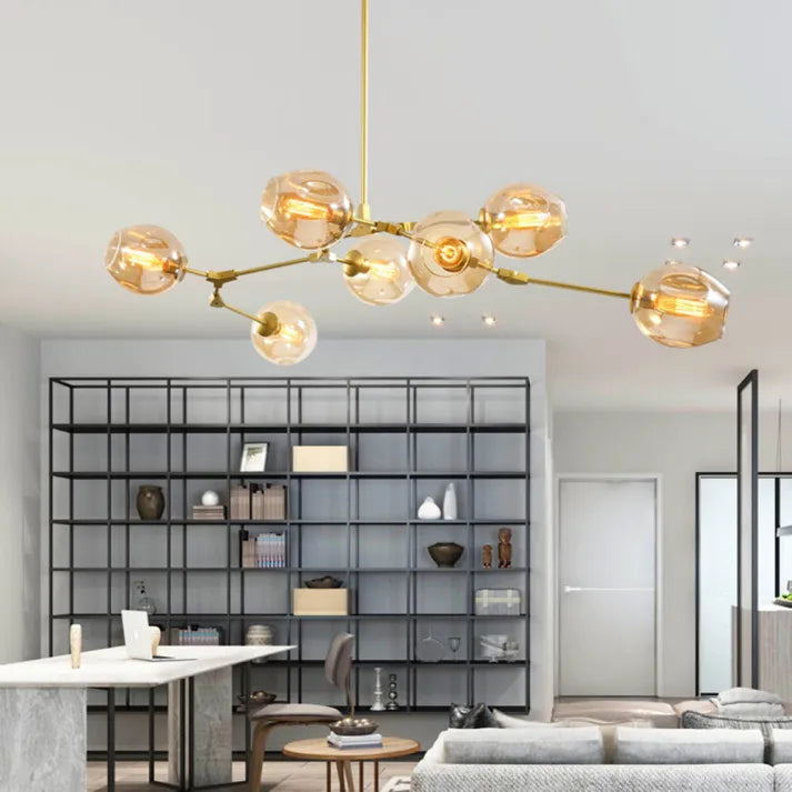 LustraNova Glass Bubble Pendant Light With Branching Arms Ambient Lighting | Lersk