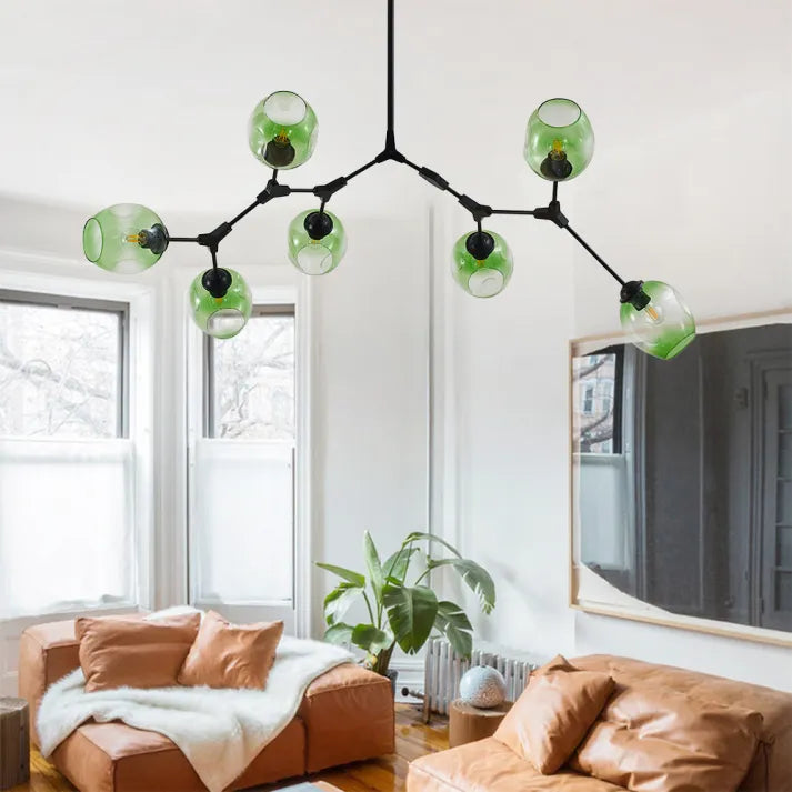 LustraNova Glass Bubble Pendant Light With Branching Arms Ambient Lighting | Lersk