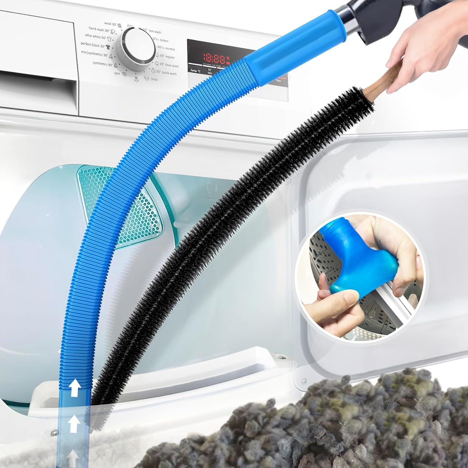 Flexible Dryer Vent Vacuum Attachment For Lint Removal | Lersk
