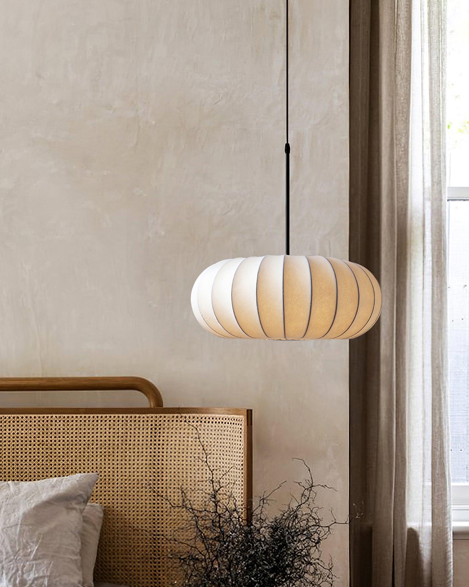 Lampada a sospensione Kisara Wabi Sabi per spazi rustici con legno | Lersk