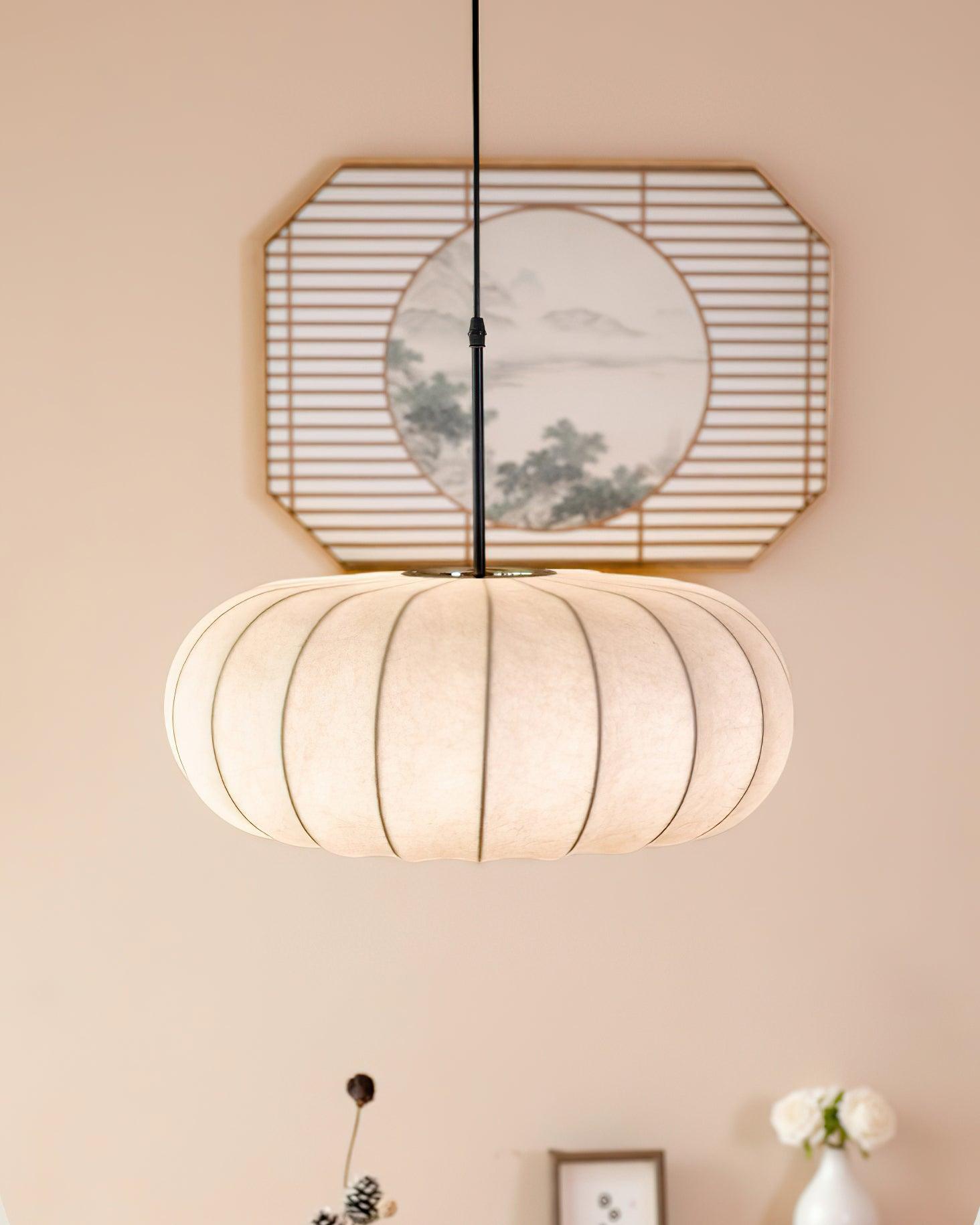 Aero Natural Materials Minimalist Pendant Light For Kitchen Island Dining Room | Lersk