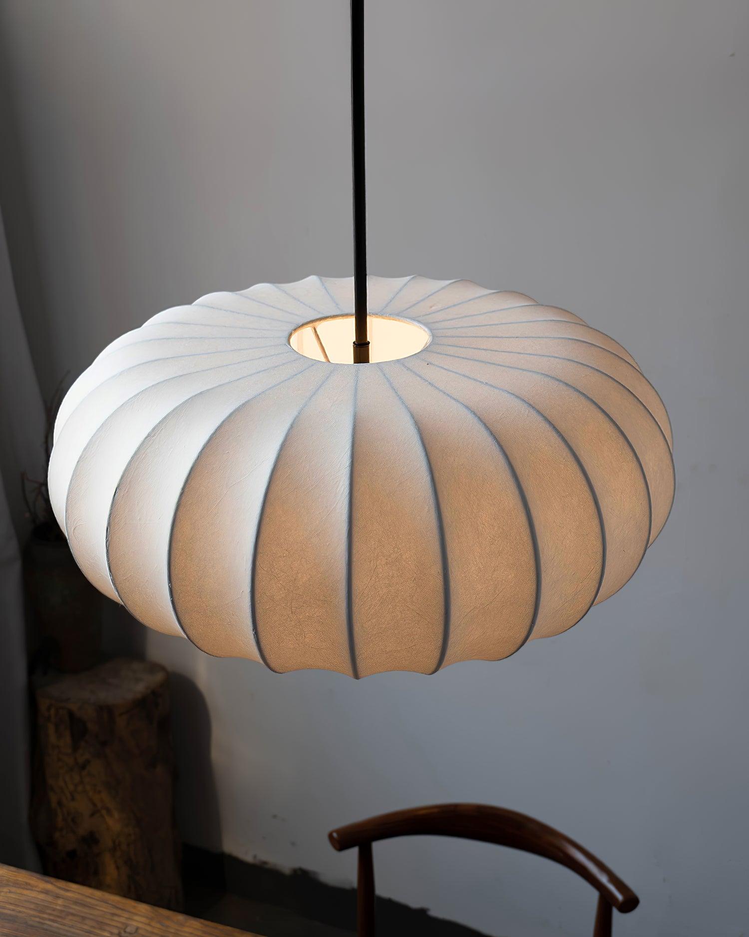 Lunara Minimalistische Pendelleuchte aus natürlichen Materialien | Lersk