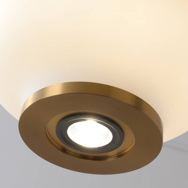 Lampada a sospensione in vetro satinato per lampada da soffitto contemporanea | Lersk