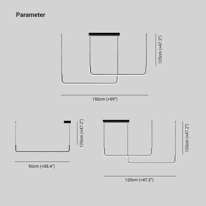 EdgeGlow | Moderne LED pendel i metal og silikone | Lersk