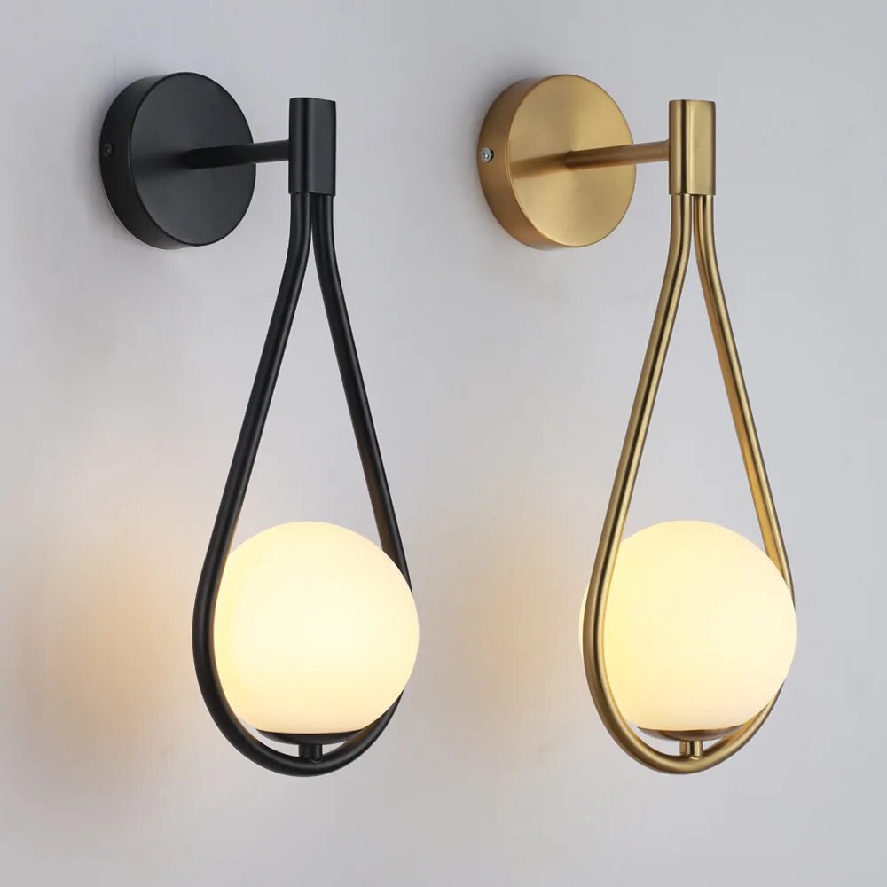 Lampa ścienna Livi Nordic Minimalistyczna Elegancka Vintage Nowoczesna do salonu | Lersk
