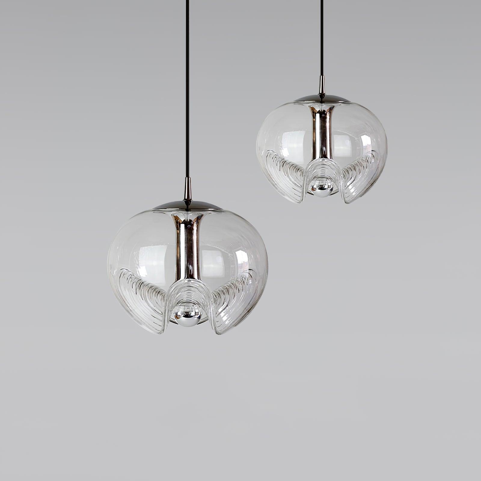 AquaVibe Wave Pendelleuchte aus Eisen und Glas für Wohnzimmer | Lersk