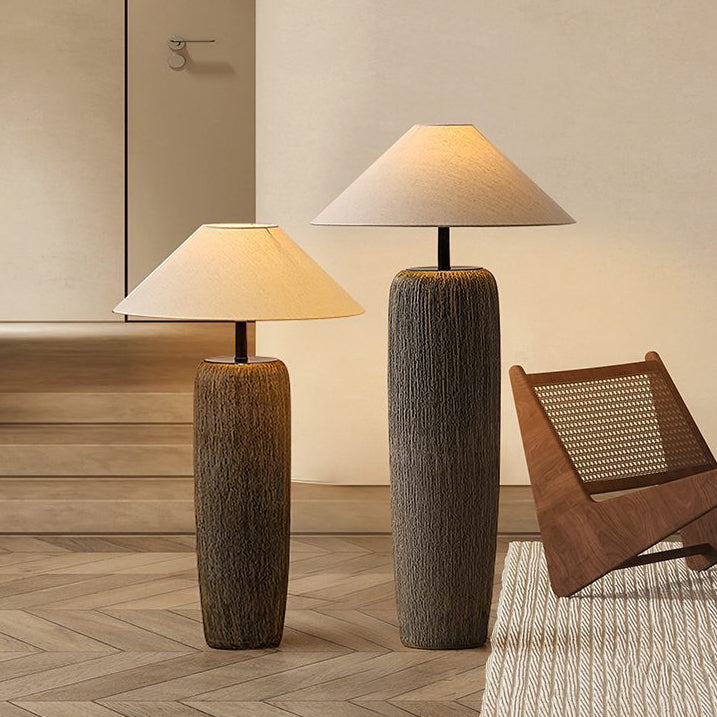 Rookhaven Rustic Floor Lamp In Reclaimed Wood Warm Glow | Lersk