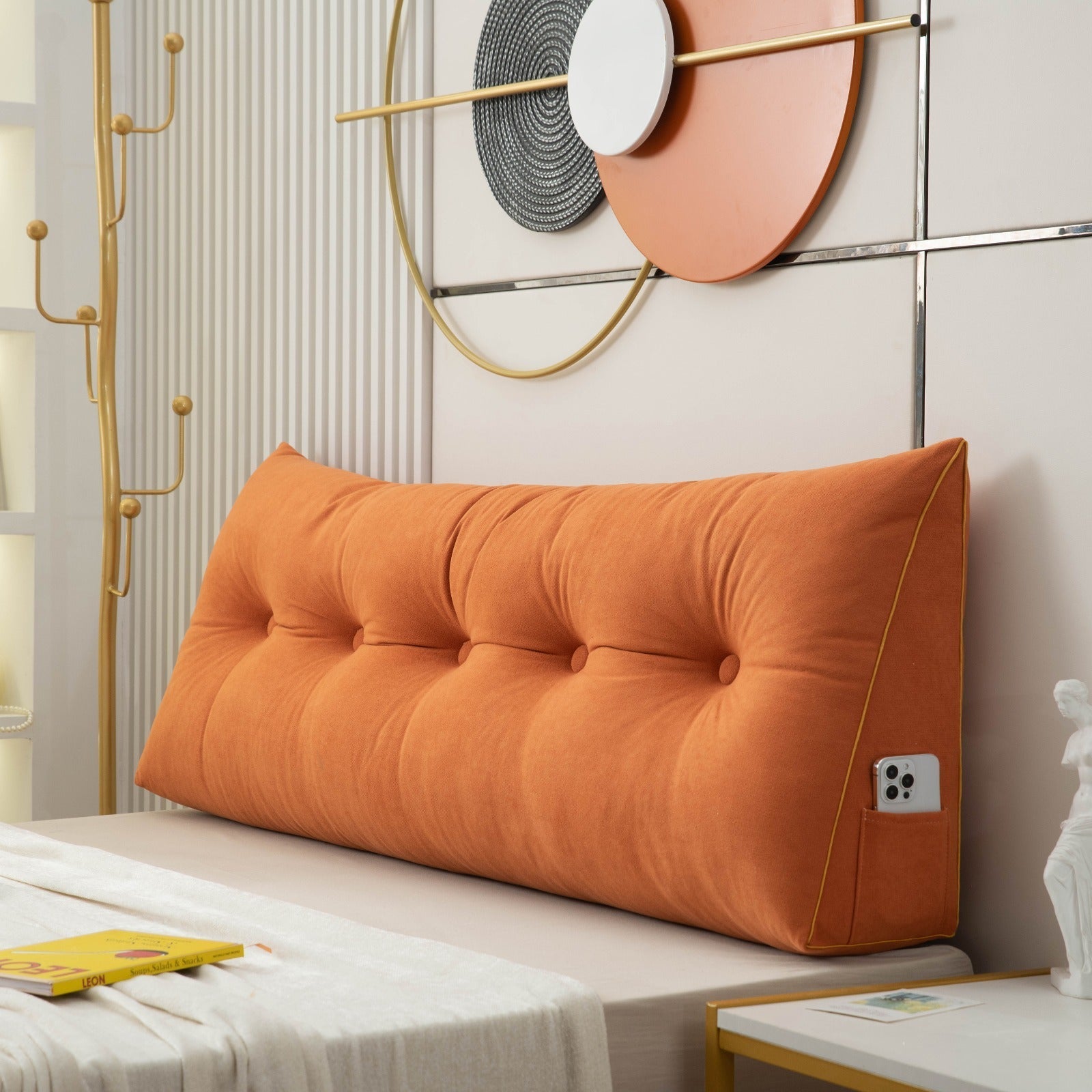 Cuscino a cuneo ergonomico NovaRest per supporto di schiena e collo, comfort per letto e divano | Lersk
