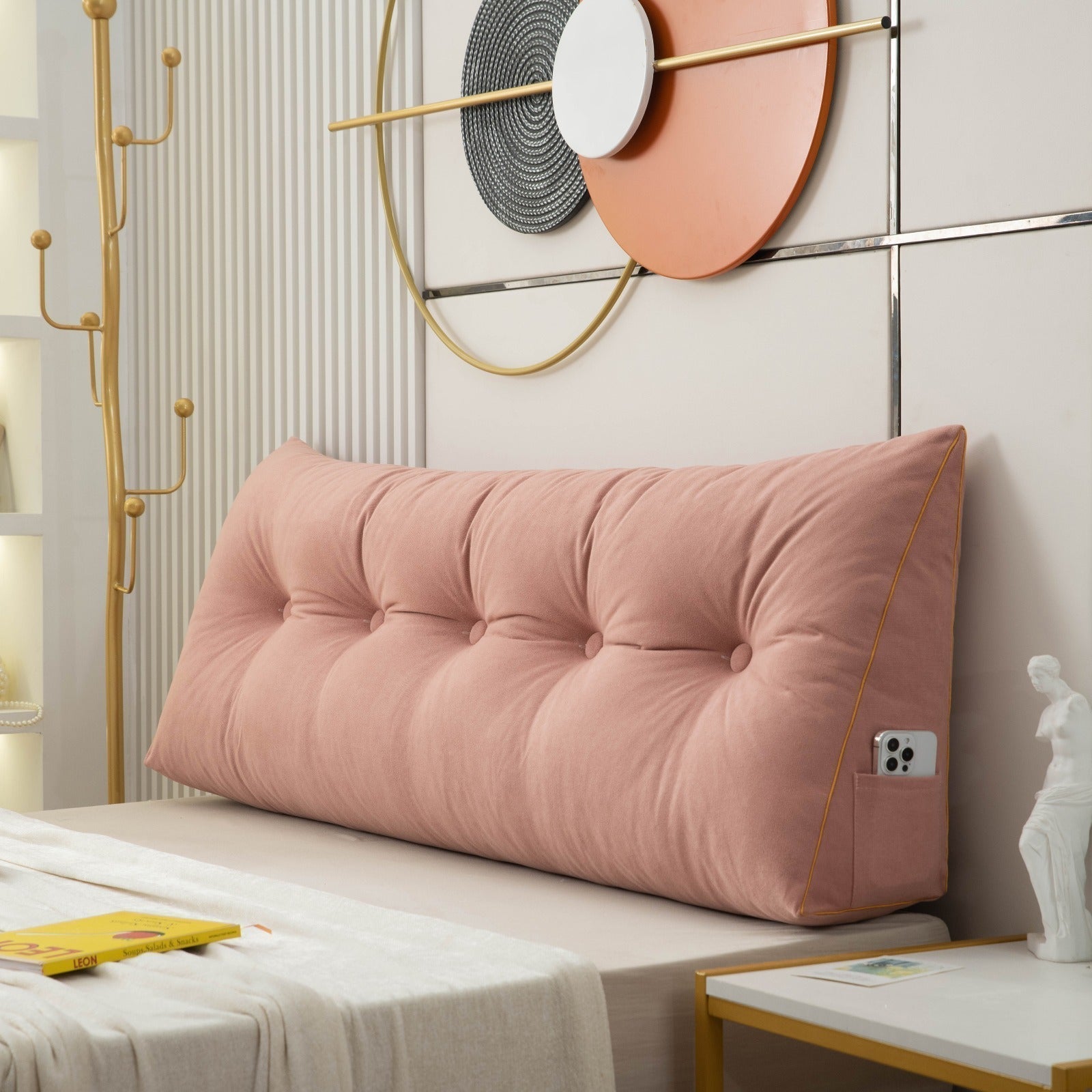 Cuscino a cuneo ergonomico NovaRest per supporto di schiena e collo, comfort per letto e divano | Lersk