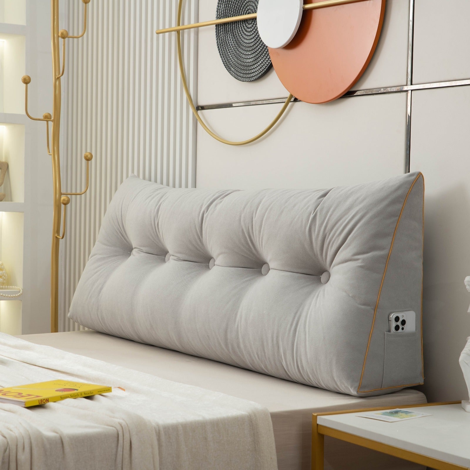 Cuscino a cuneo ergonomico NovaRest per supporto di schiena e collo, comfort per letto e divano | Lersk