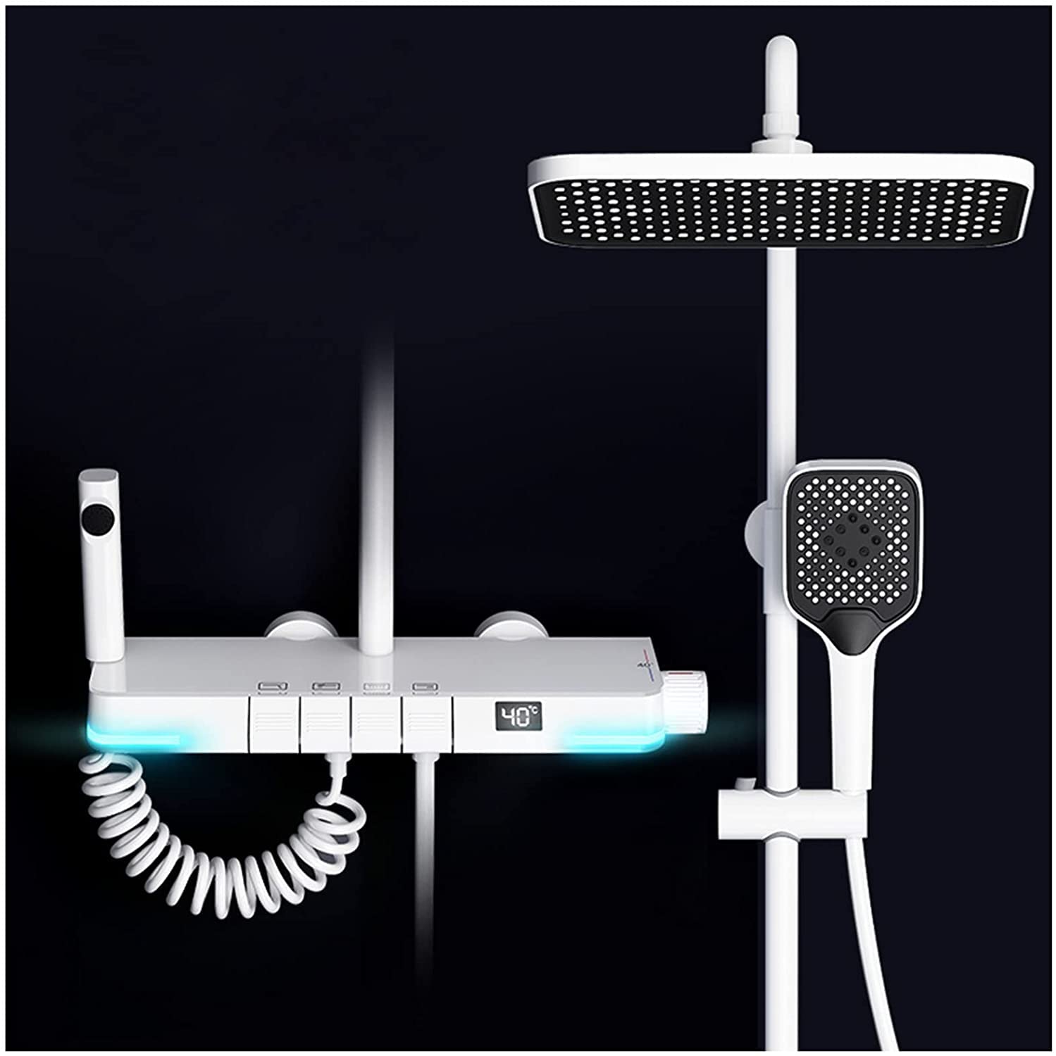 Aurell | Thermostatic Shower System With Digital Display | Lersk