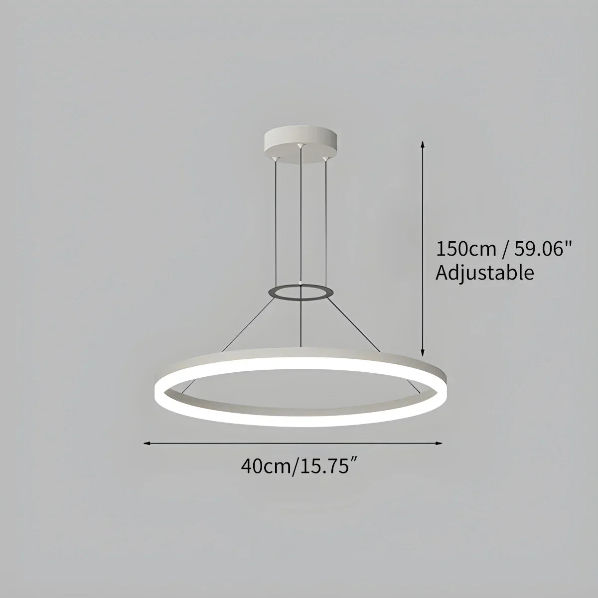 Circular Led Pendant Light for Living Room Kitchen | Lersk