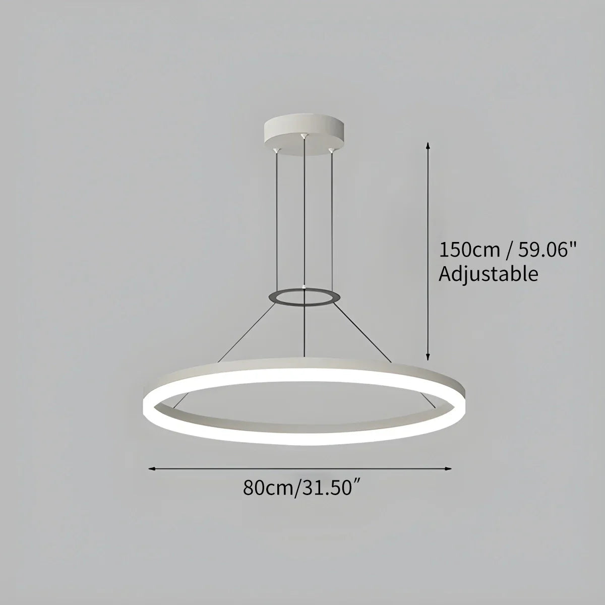 Circular Led Pendant Light for Living Room Kitchen | Lersk